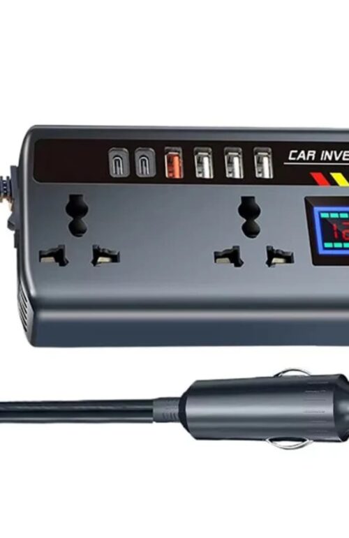 CAR POWER INVERTER 12v24v to 220v - Universal for Cars and Trucks, Vehicle socket to Converter for Charging Devices.