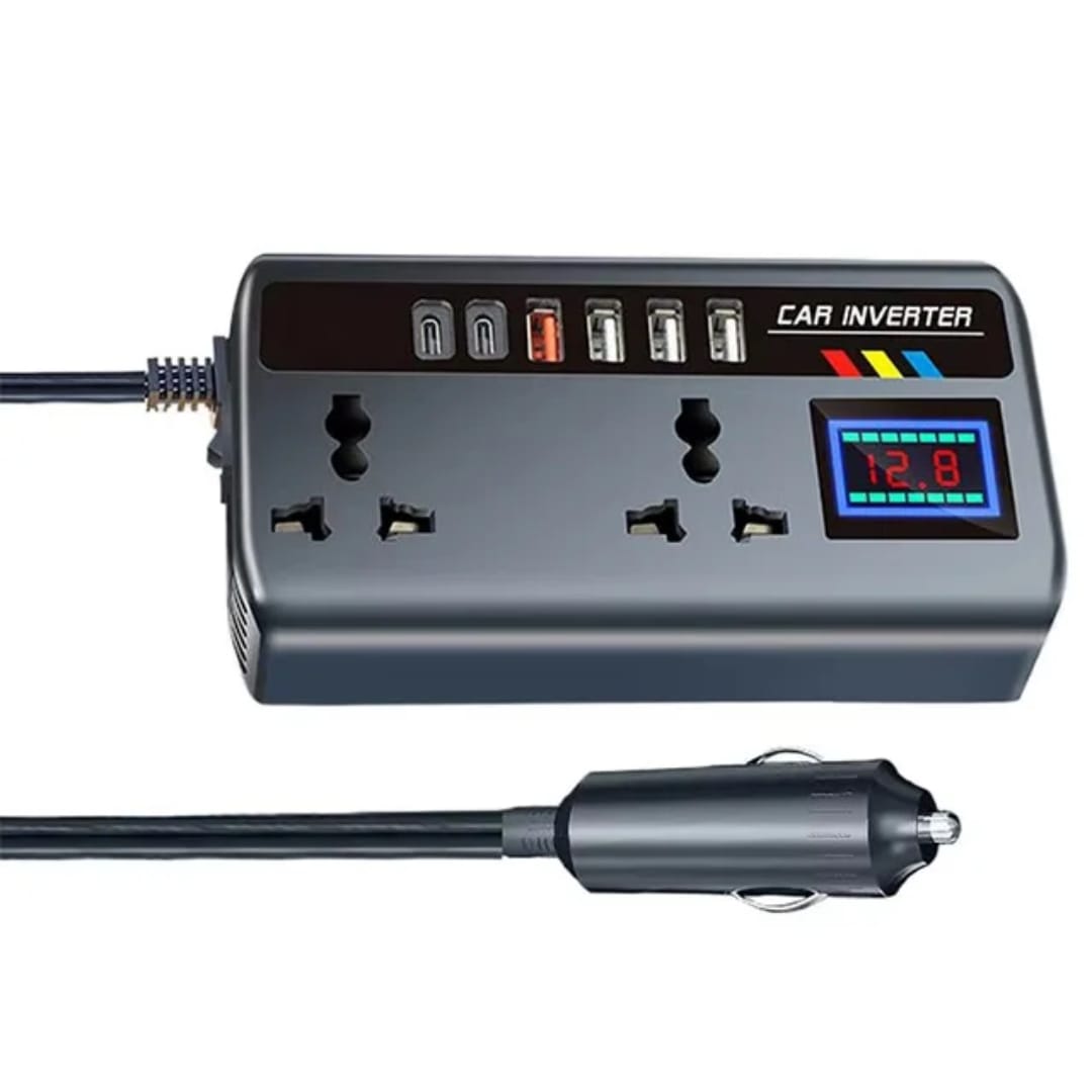 CAR POWER INVERTER 12v24v to 220v - Universal for Cars and Trucks, Vehicle socket to Converter for Charging Devices.
