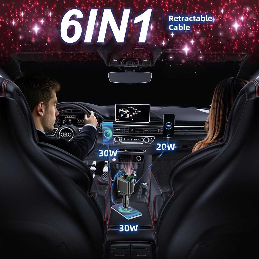 Starlight Retractable Car Charger - Image 5