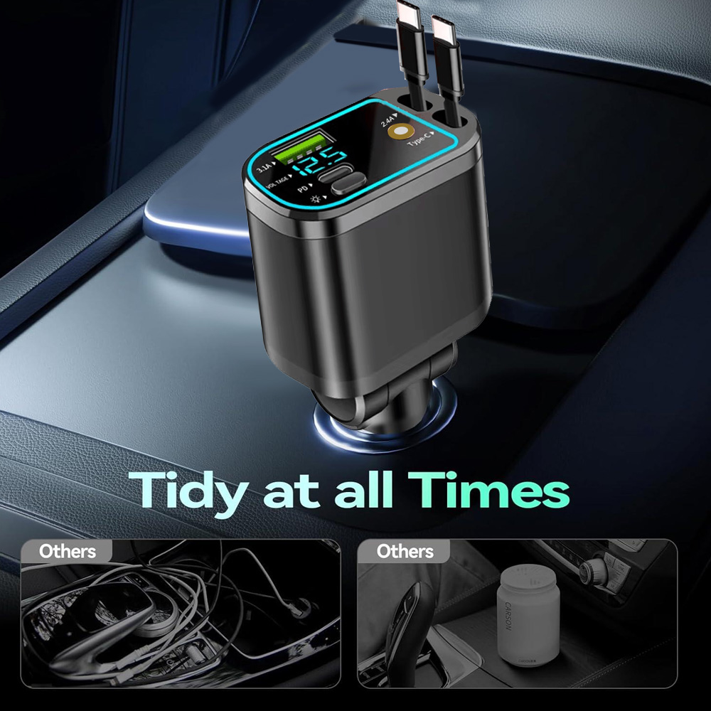 Starlight Retractable Car Charger - Image 4